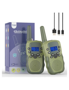 Walkie Talkies Recargables Selieve T-888 Verde Militar 22 Canales