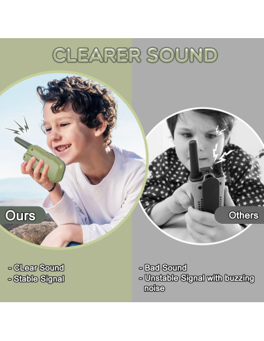 Walkie Talkies Recargables Selieve T-888 Verde Militar 22 Canales