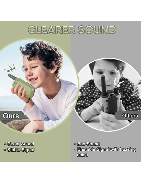 Walkie Talkies Recargables Selieve T-888 Verde Militar 22 Canales