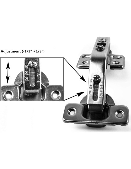 Bisagra Berta 135 Superpuesta Total Oculta para Gabinete