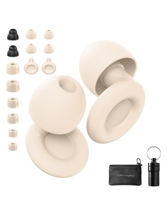 Tapones para oídos FUNSOUND - Reutilizables, 7 pares, NRR 24-27 dB