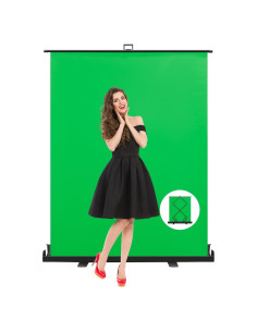 Fondo Verde Plegable Takerers 200x148 cm para Streaming