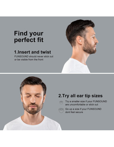 Tapones para oídos FUNSOUND - Reutilizables, 7 pares, NRR 24-27 dB