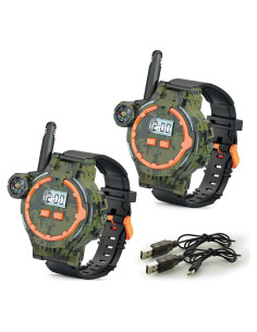 Walkie Talkie Recargable para Niños Gantan Camo 100-150m