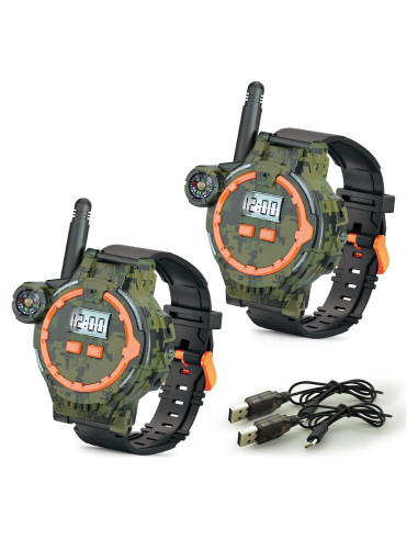 Walkie Talkie Recargable para Niños Gantan Camo 100-150m
