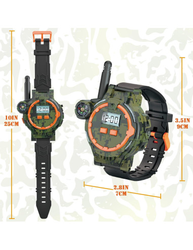 Walkie Talkie Recargable para Niños Gantan Camo 100-150m