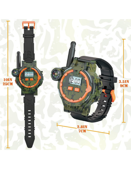 Walkie Talkie Recargable para Niños Gantan Camo 100-150m