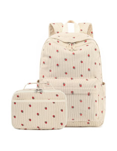 Mochila Escolar CAMTOP para Niñas con Caja de Almuerzo 16.7L