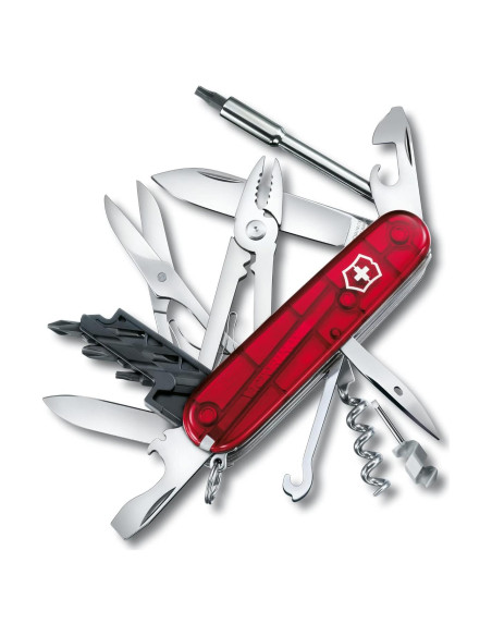 Cuchillo de bolsillo Victorinox CyberTool M 32 funciones Rubí 91mm