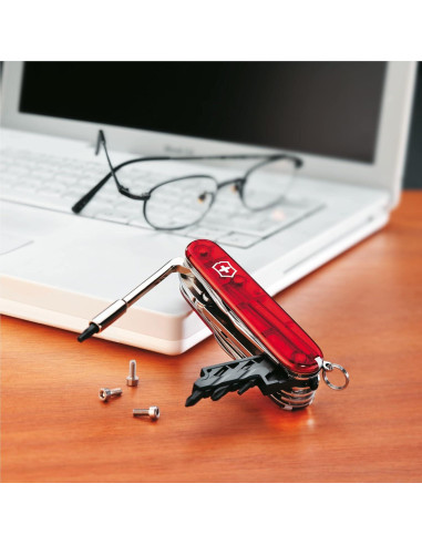 Cuchillo de bolsillo Victorinox CyberTool M 32 funciones Rubí 91mm