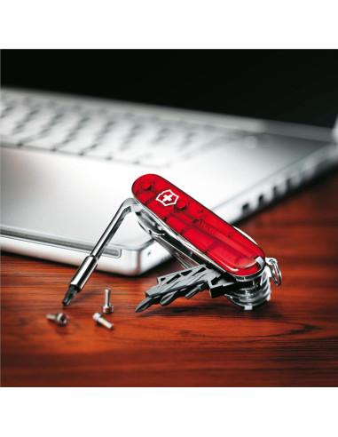 Cuchillo de bolsillo Victorinox CyberTool M 32 funciones Rubí 91mm