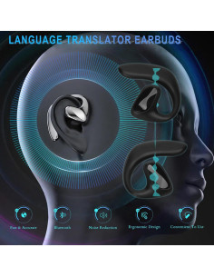 Auriculares Traductores de Idiomas YUNSEITY 150 Idiomas Bluetooth 2
