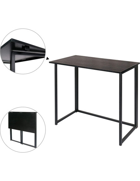 Mesa Plegable para Computadora Leopard HomeOfficeDesk Negra