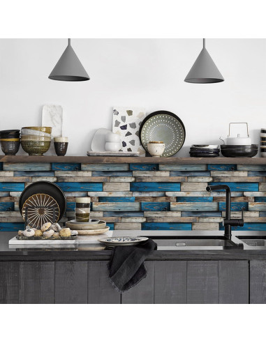 Azulejos autoadhesivos de vinilo Neonwink 25 piezas 24.6x12 cm