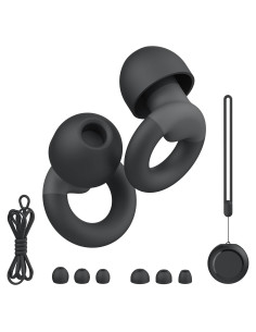 Tapones para oídos JUSTRVN de silicona suave - 7 pares