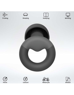 Tapones para oídos JUSTRVN de silicona suave - 7 pares 2