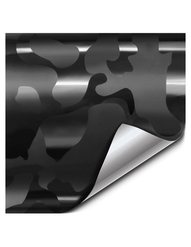 Vinilo Camuflaje VViViD+ Negro Multi-Finish 30.48x152.4cm