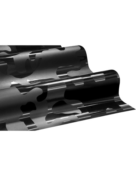 Vinilo Camuflaje VViViD+ Negro Multi-Finish 30.48x152.4cm