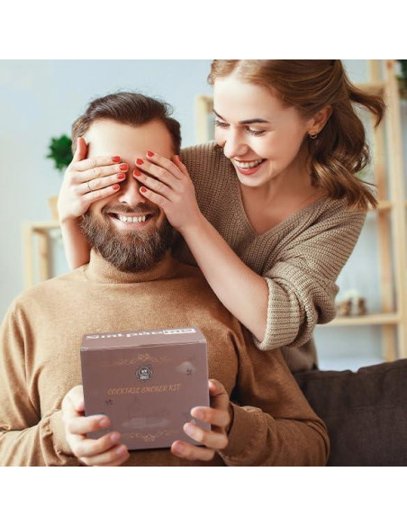 Kit de Ahumador de Cócteles Smlpuame con 4 Sabores de Madera