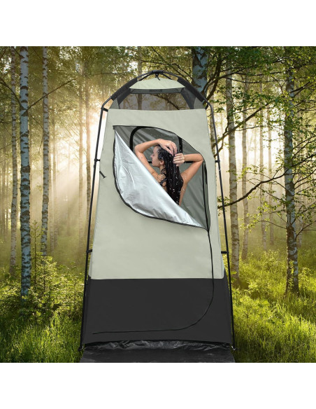 Carpa de Ducha Portátil G4Free 120x120x220 cm Impermeable