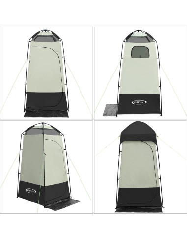 Carpa de Ducha Portátil G4Free 120x120x220 cm Impermeable