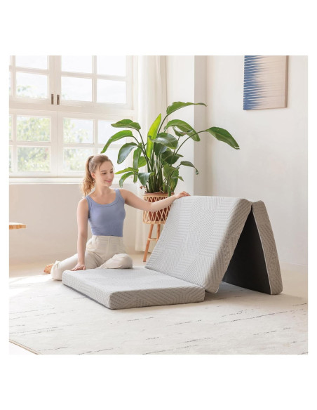 Colchón Plegable MLILY de Espuma Viscoelástica 190.5x63.5 cm