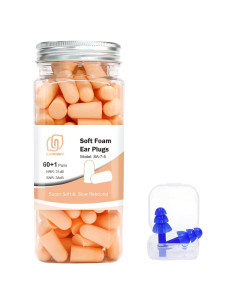 Tapones para oídos LYSIAN color carne 60 pares 38dB SNR