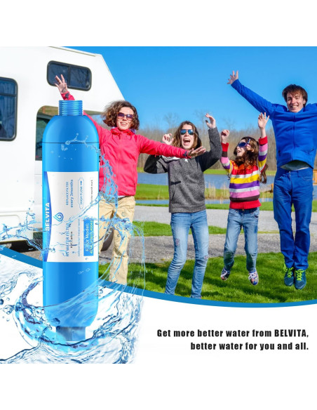 Filtro de Agua BELVITA Inline para RV - Paquete de 2 Filtros