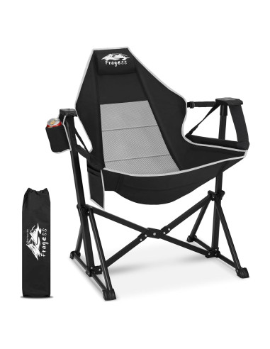 Silla de Hamaca Plegable Fragess con Respaldo Ajustable 150kg
