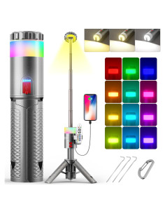 Linterna de Camping Telescópica Molrebe 2000LM 10000mAh IPX4
