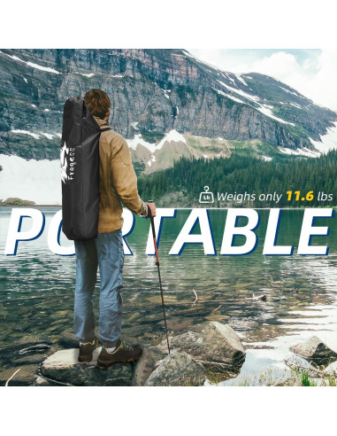 Silla de Hamaca Plegable Fragess con Respaldo Ajustable 150kg