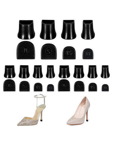 12 Pares de Protectores de Tacón Alto TIESOME - Antideslizantes