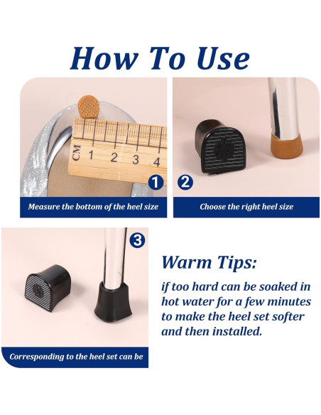 12 Pares de Protectores de Tacón Alto TIESOME - Antideslizantes