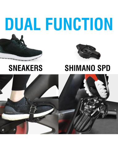Pedales SPD Doble Cara MARQUE para Bicicleta Estacionaria