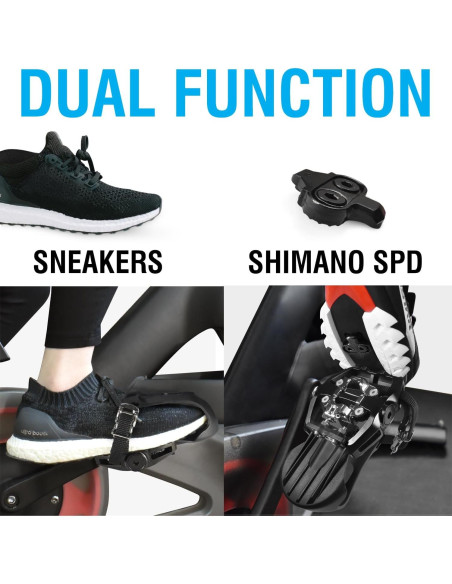 Pedales SPD Doble Cara MARQUE para Bicicleta Estacionaria