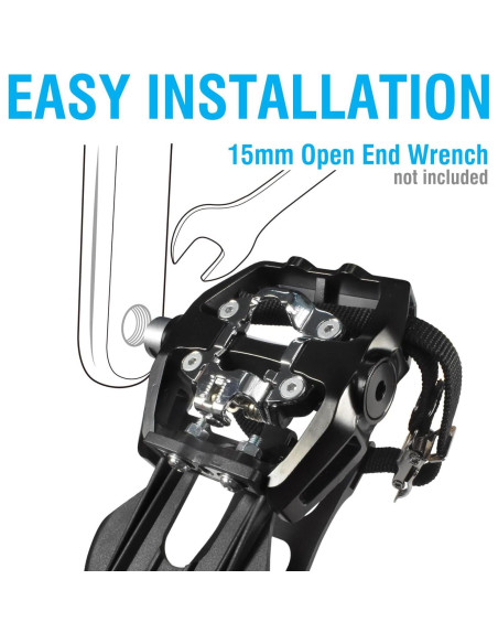 Pedales SPD Doble Cara MARQUE para Bicicleta Estacionaria