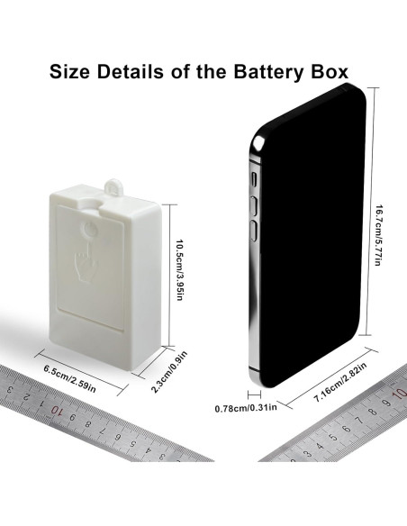 Paquete de 2 luces LED COB 2m 640 LED BSGlobal blanco frío