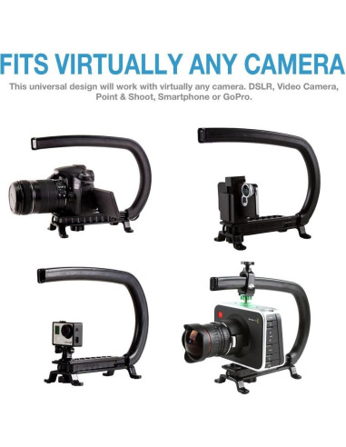 Mango Estabilizador de Cámara Scorpion Cam Caddie Negro