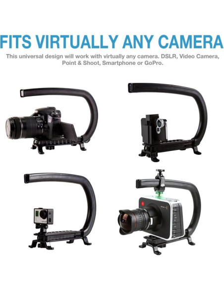 Mango Estabilizador de Cámara Scorpion Cam Caddie Negro