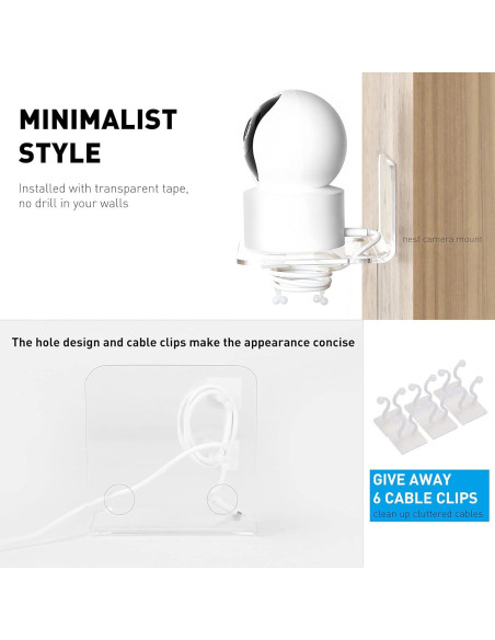 Estante Flotante Acrílico OAPRIRE Set de 3 para Cámaras