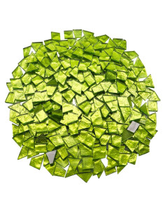 Azulejos de Mosaico de Vidrio Irregular LITMIND 500g Verde