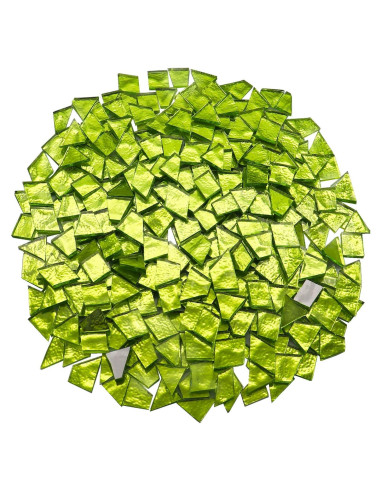Azulejos de Mosaico de Vidrio Irregular LITMIND 500g Verde