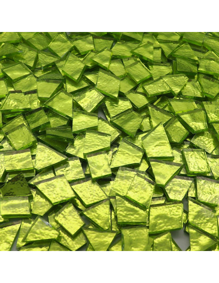 Azulejos de Mosaico de Vidrio Irregular LITMIND 500g Verde Azulejos de Mosaico de Vidrio Irregular LITMIND 500g Verde