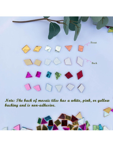 Azulejos de Mosaico de Vidrio Irregular LITMIND 500g Verde