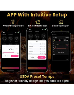 Termómetro de Carne Inalámbrico TiInsta con App y Sonda Única 2