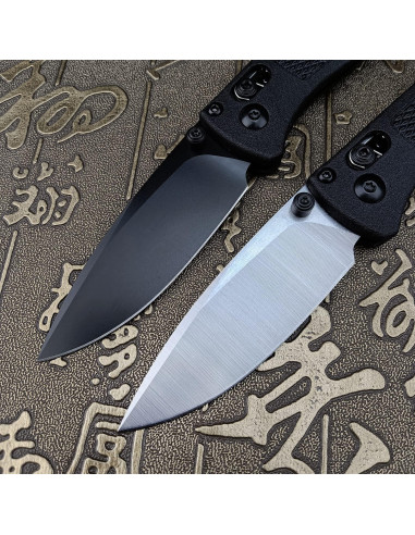 Cuchillo de bolsillo plegable HUAAO EDC S30V 6.9 cm negro