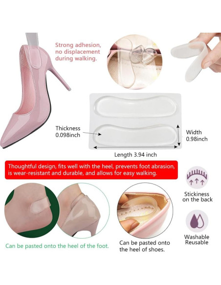 28 Almohadillas de Gel para Tacones Zioiaoro Antideslizantes