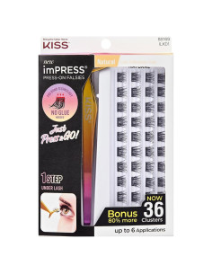Pestañas Falsas Autoadhesivas KISS imPRESS 12-14mm Naturales