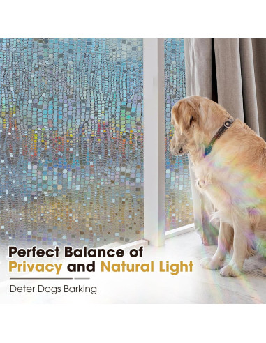 Película de Privacidad Windimiley 3D Marrón 30x200 cm