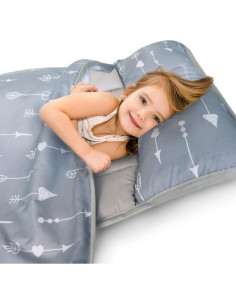 Colchoneta de Siesta Biloban con Almohada y Manta Polar 121.9x62.2cm 2